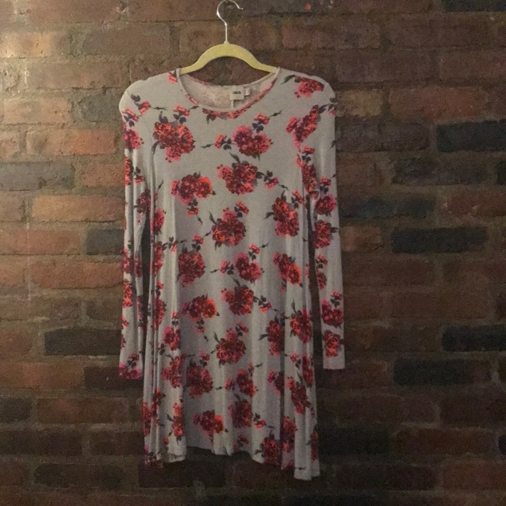 ASOS FLORAL LS KNIT DRESS!